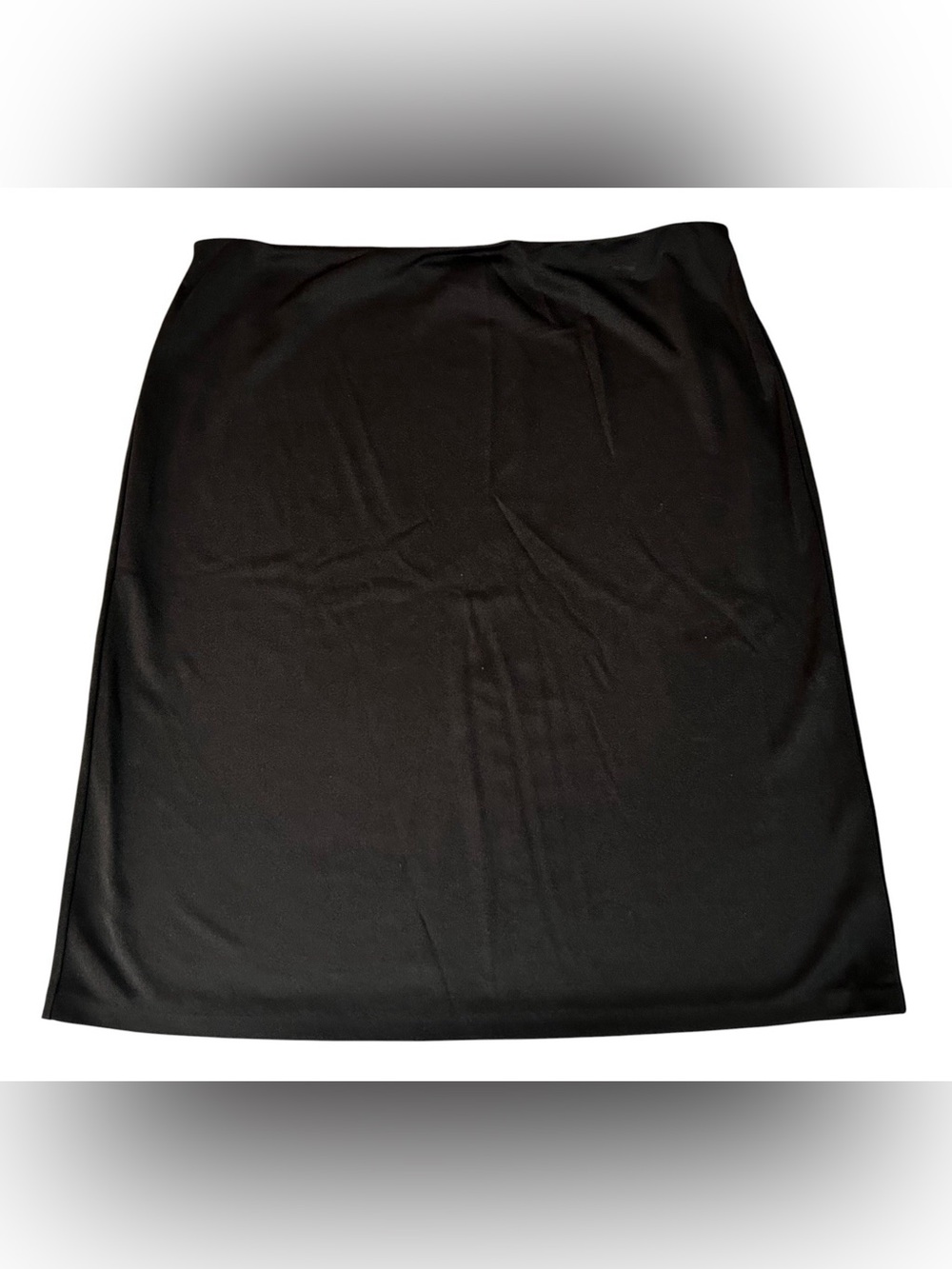 Ann Taylor Women’s Petite Medium Black Pull On Classic Straight Skirt Vintage